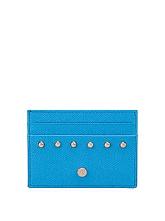 Blue Franzy Card Sleeve With Gold Embellishments